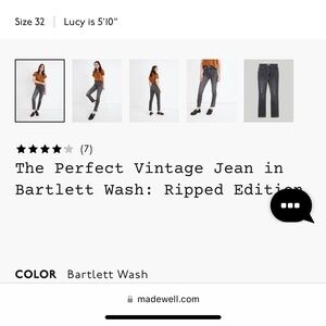 Madewell: Perfect Vintage Jean (ripped edition)